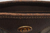 Authentic GUCCI Web Sherry Line Shoulder Hand Bag GG PVC Leather Brown 0321J