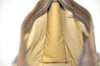 Authentic GUCCI Web Sherry Line Shoulder Hand Bag GG PVC Leather Brown 0321J