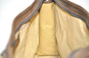 Authentic GUCCI Web Sherry Line Shoulder Hand Bag GG PVC Leather Brown 0321J