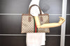 Authentic GUCCI Web Sherry Line Shoulder Hand Bag GG PVC Leather Brown 0321J