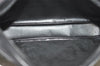 Authentic Burberrys Check Clutch Hand Bag Purse Canvas Leather Navy Blue 0321K
