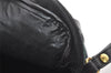 Authentic Burberrys Check Clutch Hand Bag Purse Canvas Leather Navy Blue 0321K