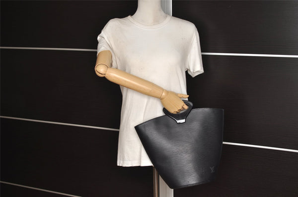 Authentic Louis Vuitton Epi Noctambule Hand Bag Purse Black M54522 LV 0322J