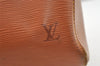 Authentic Louis Vuitton Epi Keepall 45 Boston Travel Bag Brown M42973 LV 0323K