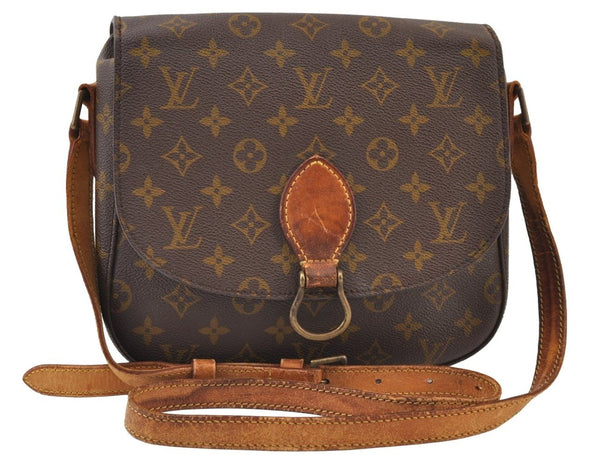 Auth Louis Vuitton Monogram Saint Cloud GM Shoulder Cross Bag Old Model LV 0324J