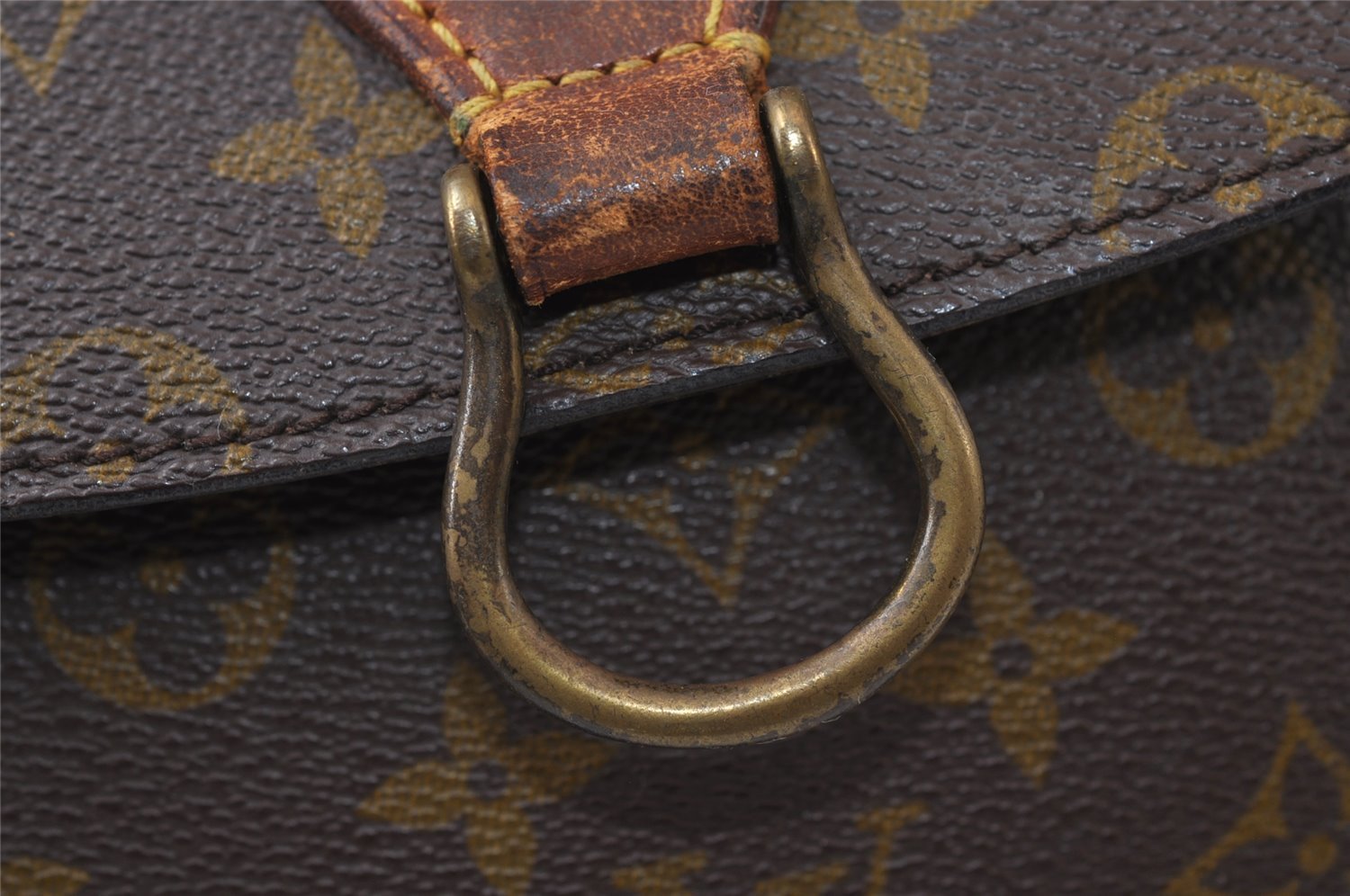 Auth Louis Vuitton Monogram Saint Cloud GM Shoulder Cross Bag Old Model LV 0324J