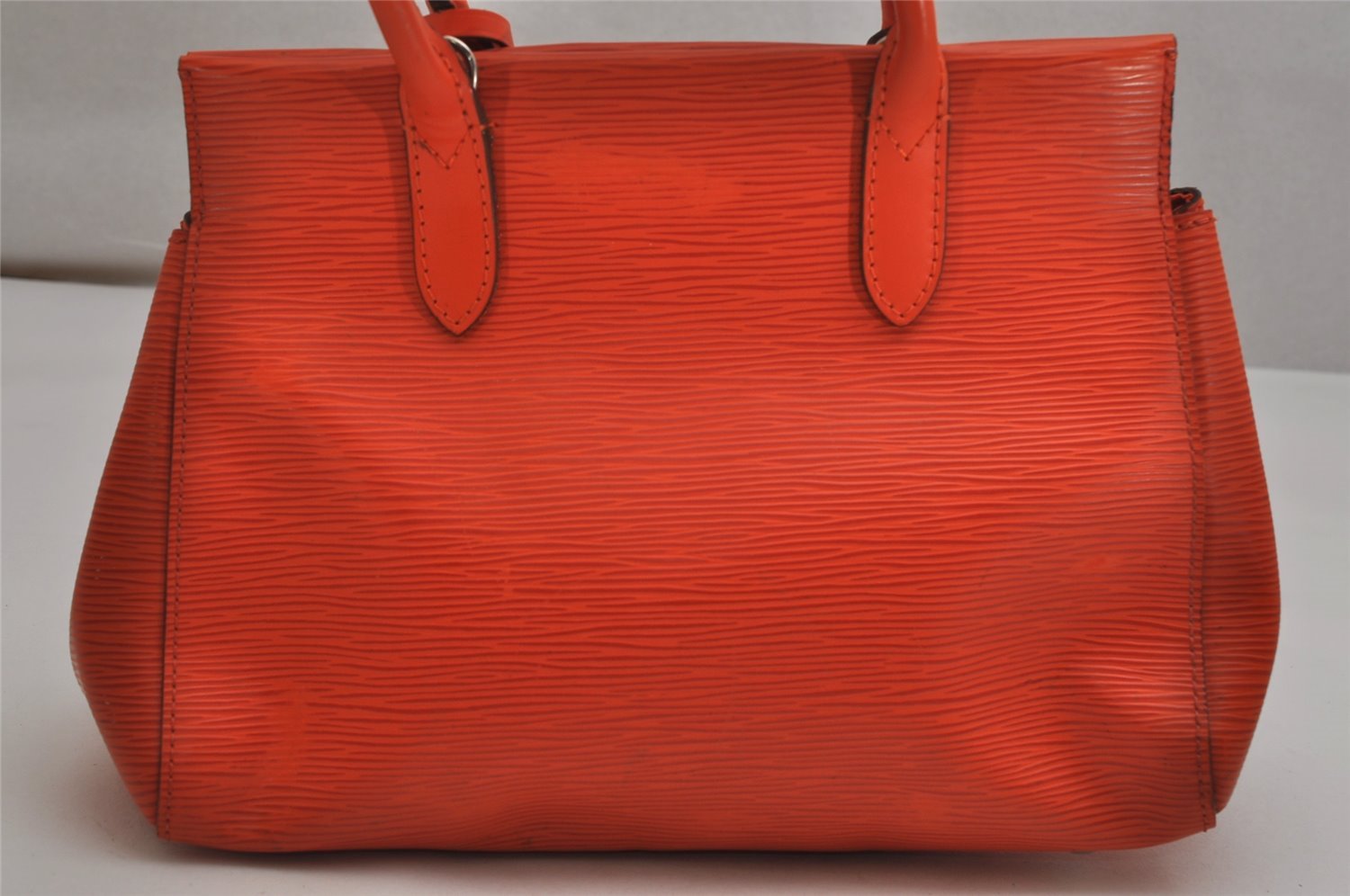 Authentic Louis Vuitton Epi Marly BB 2Way Shoulder Hand Bag M94618 Orange 0324K