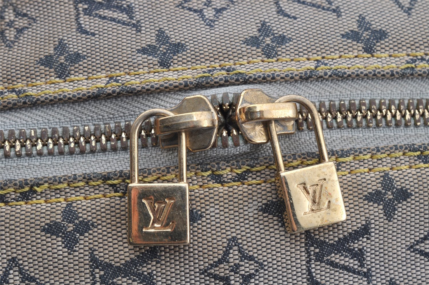 Authentic Louis Vuitton Monogram Mini Marie Shoulder Bag Blue M92003 LV 0325J