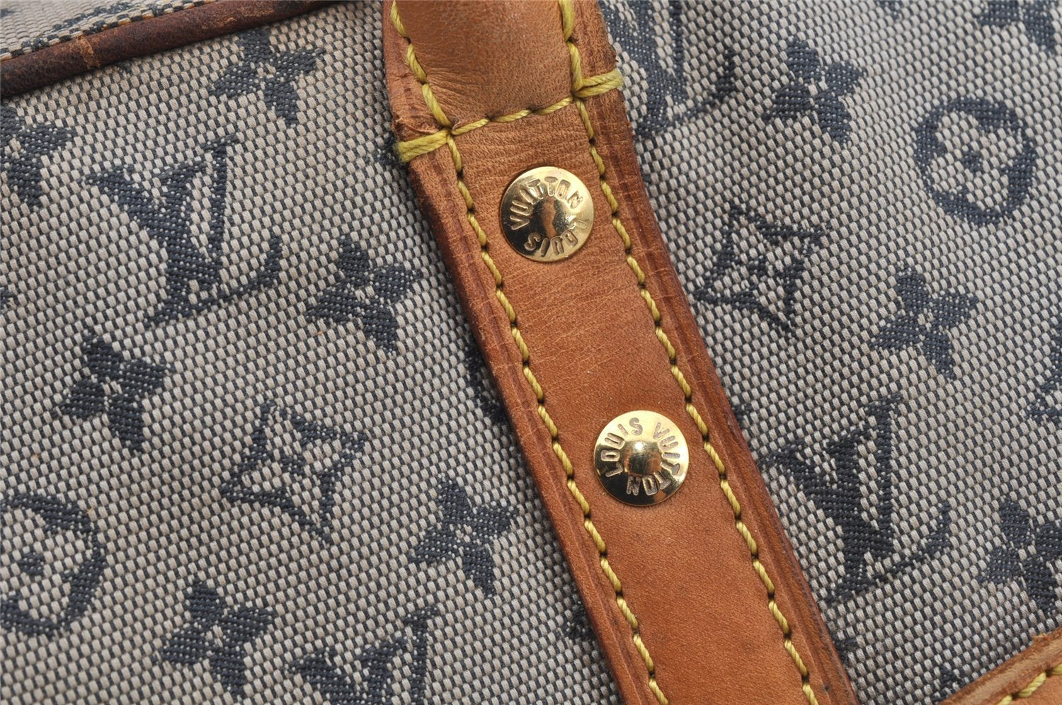 Authentic Louis Vuitton Monogram Mini Marie Shoulder Bag Blue M92003 LV 0325J