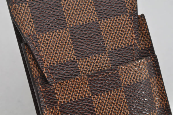 Authentic Louis Vuitton Damier Etui Cigarette Case N63024 LV 0325K