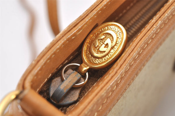 Authentic GUCCI Micro GG PVC Leather Shoulder Cross Bag Purse White Junk 0326J