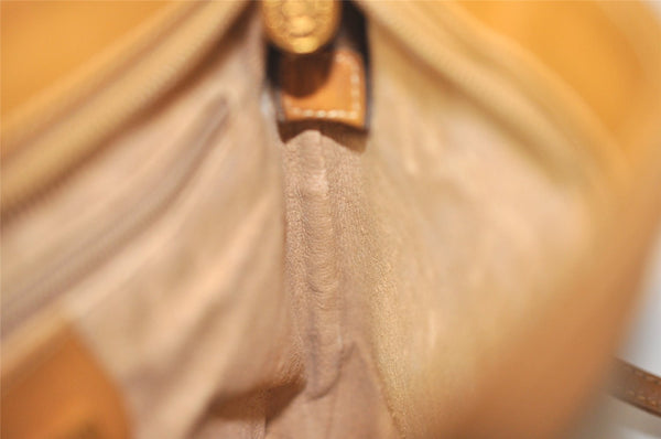 Authentic GUCCI Micro GG PVC Leather Shoulder Cross Bag Purse White Junk 0326J