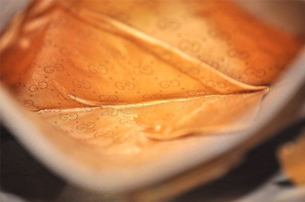 Authentic GUCCI Micro GG PVC Leather Shoulder Cross Bag Purse White Junk 0326J