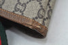 Authentic GUCCI Web Sherry Line GG Plus Tote Bag GG PVC Leather Brown 0328J