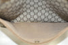 Authentic GUCCI Web Sherry Line GG Plus Tote Bag GG PVC Leather Brown 0328J