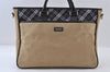 Authentic BURBERRY BLACK LABEL 2Way Shoulder Tote Bag Canvas Leather Beige 0329J