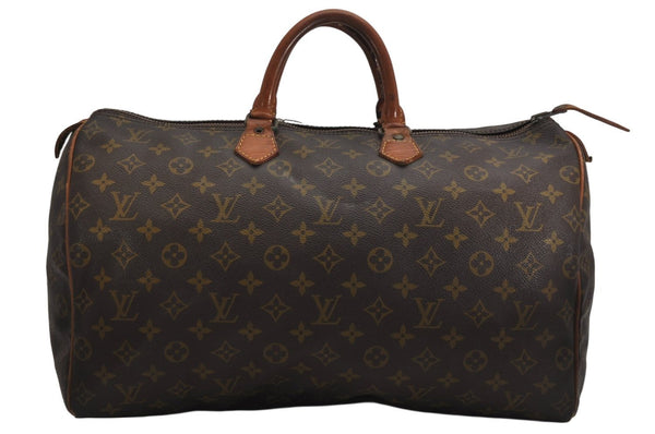 Authentic Louis Vuitton Monogram Speedy 40 Hand Boston Bag Old Model LV 0330K