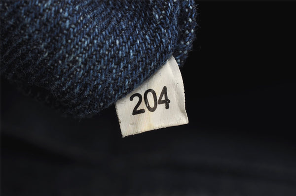 Authentic PRADA Vintage Canapa M Denim 2Way Shoulder Tote Bag 1BG642 Blue 0331J