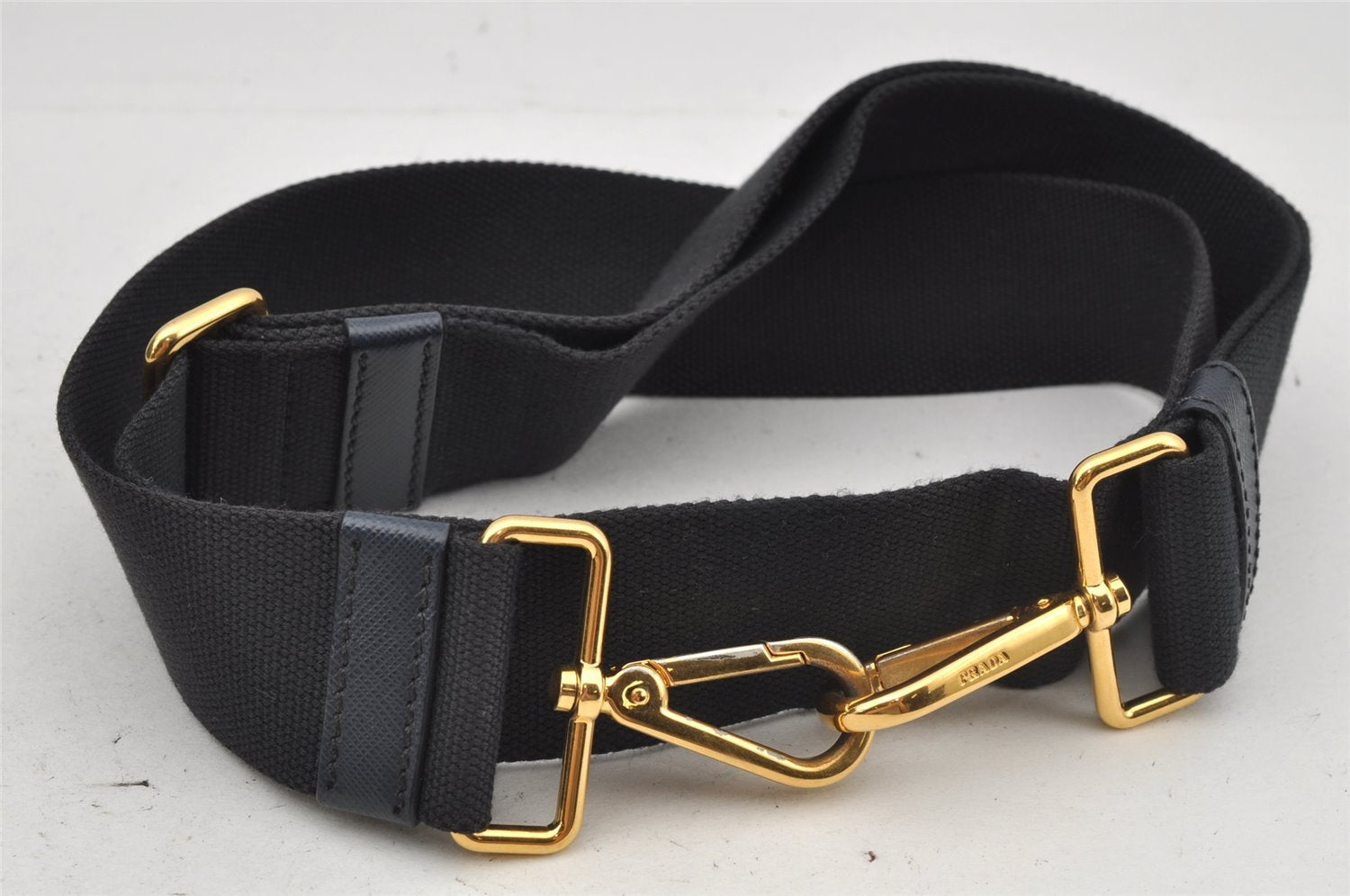 Authentic PRADA Vintage Canapa M Denim 2Way Shoulder Tote Bag 1BG642 Blue 0331J