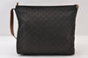 Authentic GUCCI Shoulder Cross Body Bag GG Nylon Leather 308840 Dark Brown 0332J