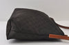 Authentic GUCCI Shoulder Cross Body Bag GG Nylon Leather 308840 Dark Brown 0332J