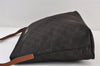 Authentic GUCCI Shoulder Cross Body Bag GG Nylon Leather 308840 Dark Brown 0332J