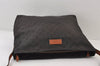 Authentic GUCCI Shoulder Cross Body Bag GG Nylon Leather 308840 Dark Brown 0332J