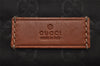 Authentic GUCCI Shoulder Cross Body Bag GG Nylon Leather 308840 Dark Brown 0332J