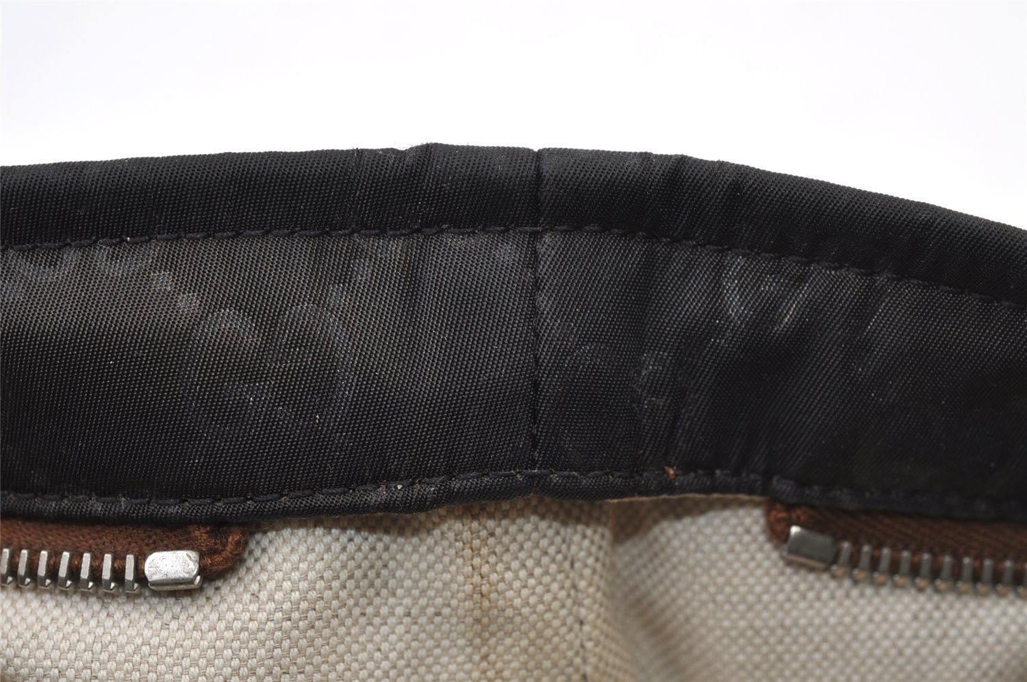 Authentic GUCCI Shoulder Cross Body Bag GG Nylon Leather 308840 Dark Brown 0332J