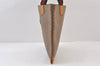 Authentic GUCCI Web Sherry Line Micro GG Tote Bag PVC Leather Brown 0333J
