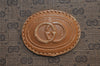 Authentic GUCCI Web Sherry Line Micro GG Tote Bag PVC Leather Brown 0333J