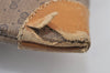 Authentic GUCCI Web Sherry Line Micro GG Tote Bag PVC Leather Brown 0333J