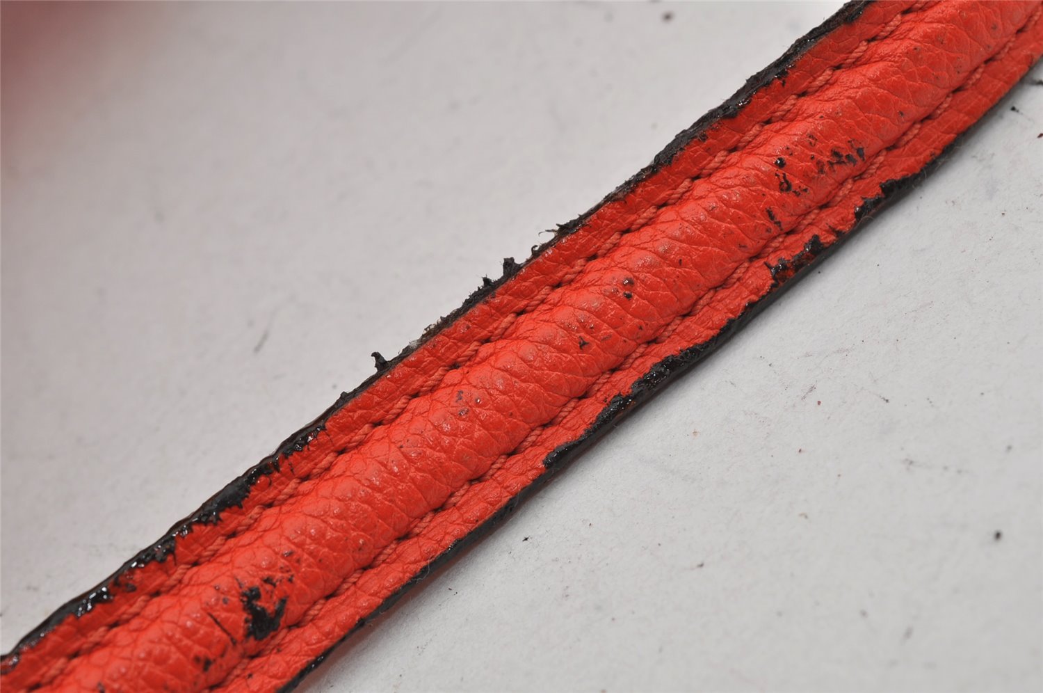 Auth Louis Vuitton Monogram Empreinte Bastille MM Tote Bag M50048 Orange  0334K