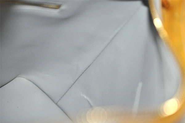 Authentic Louis Vuitton Vernis Houston Shoulder Hand Bag Yellow M91053 LV 0335K