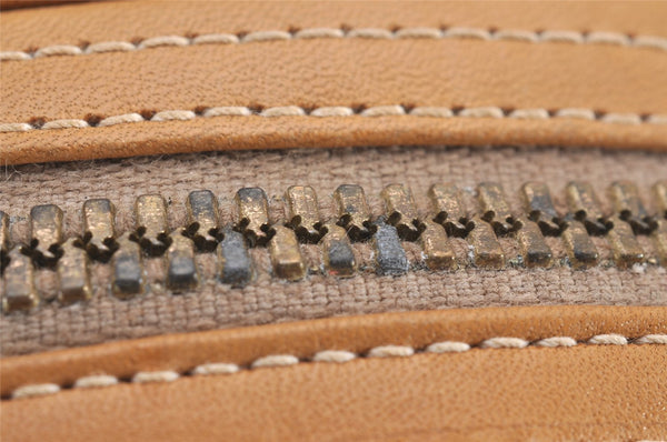 Authentic GUCCI Micro GG PVC Leather 2Way Shoulder Waist Body Bag Brown 0339J