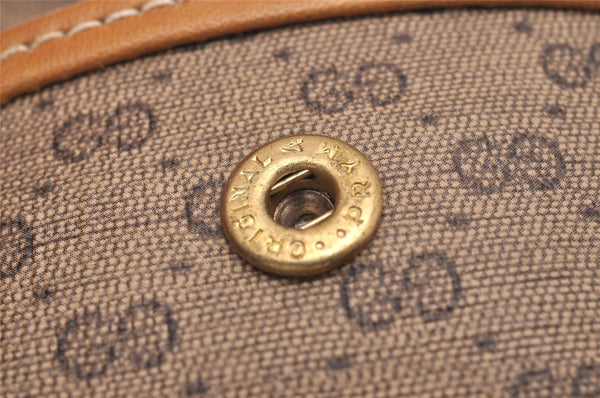 Authentic GUCCI Micro GG PVC Leather 2Way Shoulder Waist Body Bag Brown 0339J