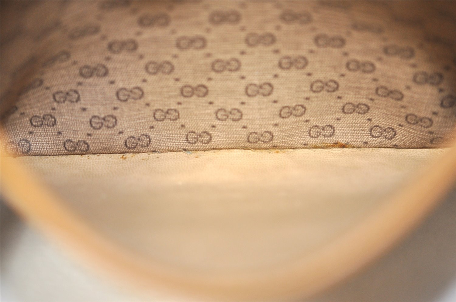 Authentic GUCCI Micro GG PVC Leather 2Way Shoulder Waist Body Bag Brown 0339J