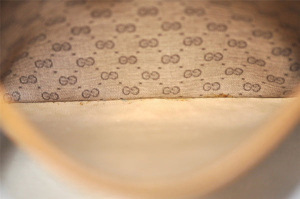 Authentic GUCCI Micro GG PVC Leather 2Way Shoulder Waist Body Bag Brown 0339J