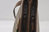 Authentic GUCCI Web Sherry Line Shoulder Cross Bag GG PVC Leather Brown 0341J
