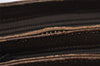 Authentic GUCCI Web Sherry Line Shoulder Cross Bag GG PVC Leather Brown 0341J