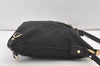 Authentic GUCCI Abbey Shoulder Cross Bag GG Canvas Leather 131326 Black 0341K