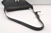 Authentic GUCCI Abbey Shoulder Cross Bag GG Canvas Leather 131326 Black 0341K