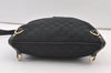 Authentic GUCCI Abbey Shoulder Cross Bag GG Canvas Leather 131326 Black 0341K