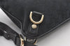 Authentic GUCCI Abbey Shoulder Cross Bag GG Canvas Leather 131326 Black 0341K