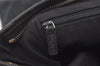 Authentic GUCCI Abbey Shoulder Cross Bag GG Canvas Leather 131326 Black 0341K