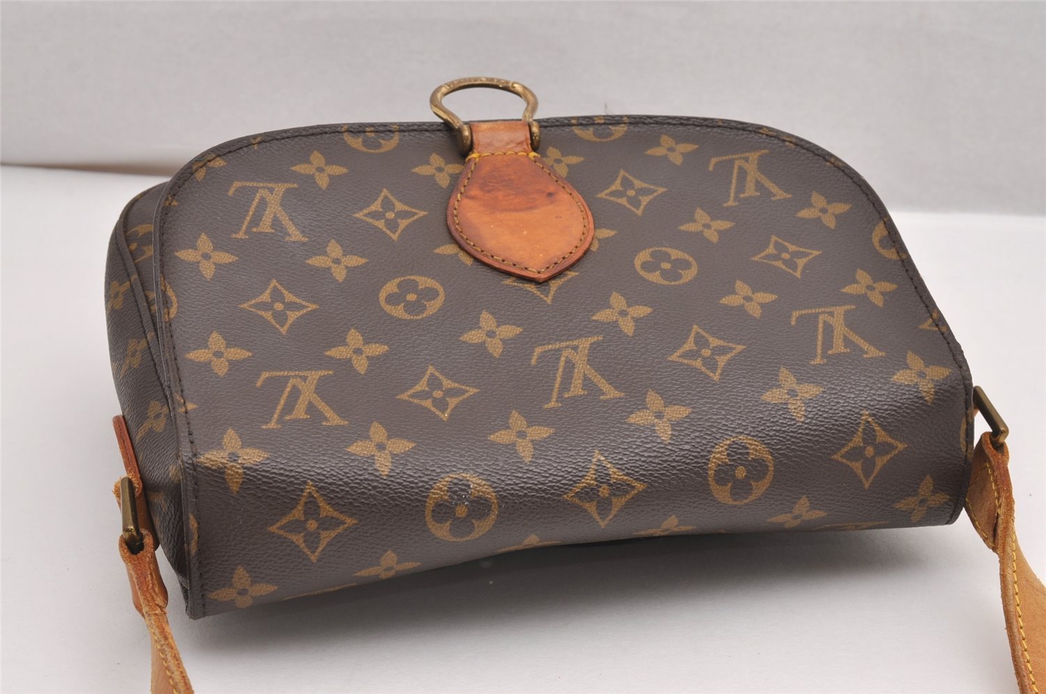 Authentic Louis Vuitton Monogram Saint Cloud GM M51242 Shoulder Cross Bag 0342J