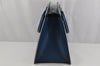 Authentic Louis Vuitton Epi Riviera Hand Bag Blue M48185 LV Junk 0342K