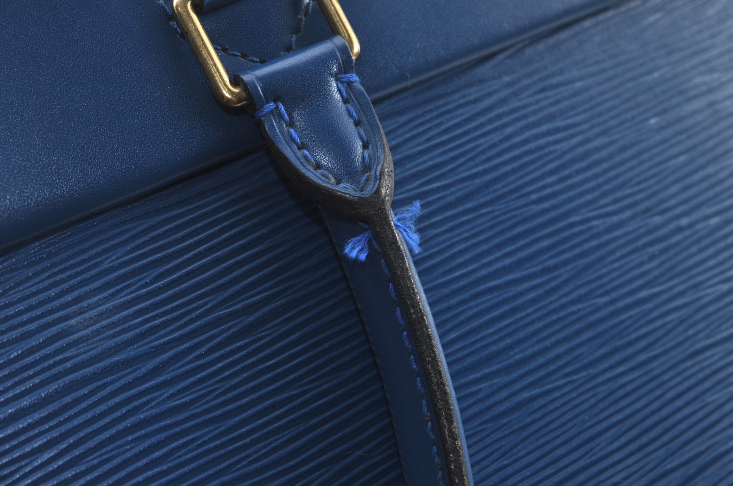 Authentic Louis Vuitton Epi Riviera Hand Bag Blue M48185 LV 0342K