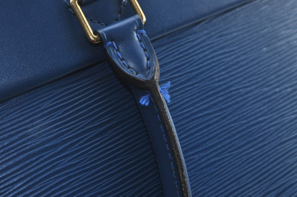 Authentic Louis Vuitton Epi Riviera Hand Bag Blue M48185 LV 0342K