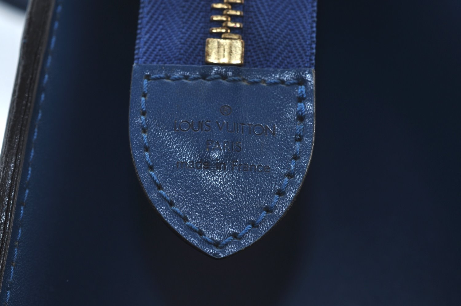 Authentic Louis Vuitton Epi Riviera Hand Bag Blue M48185 LV 0342K